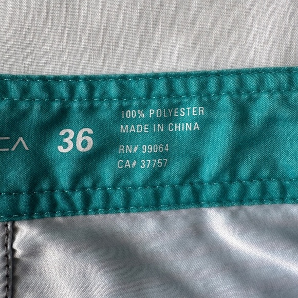 RVCA Men's 36 Classic Non-Stretch Board Shorts Gray Striped Surfer Ocean Beach - Picture 8 of 16